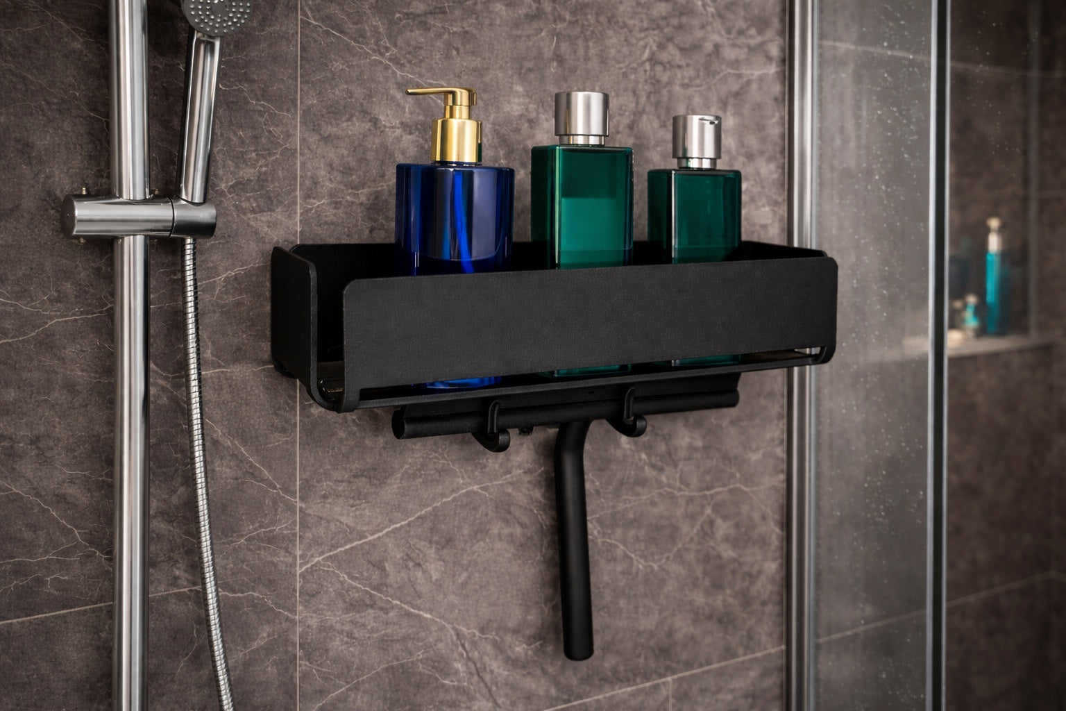 Radius Design Duschablage PURORAGGIO schwarz 30 cm – Ansicht 2