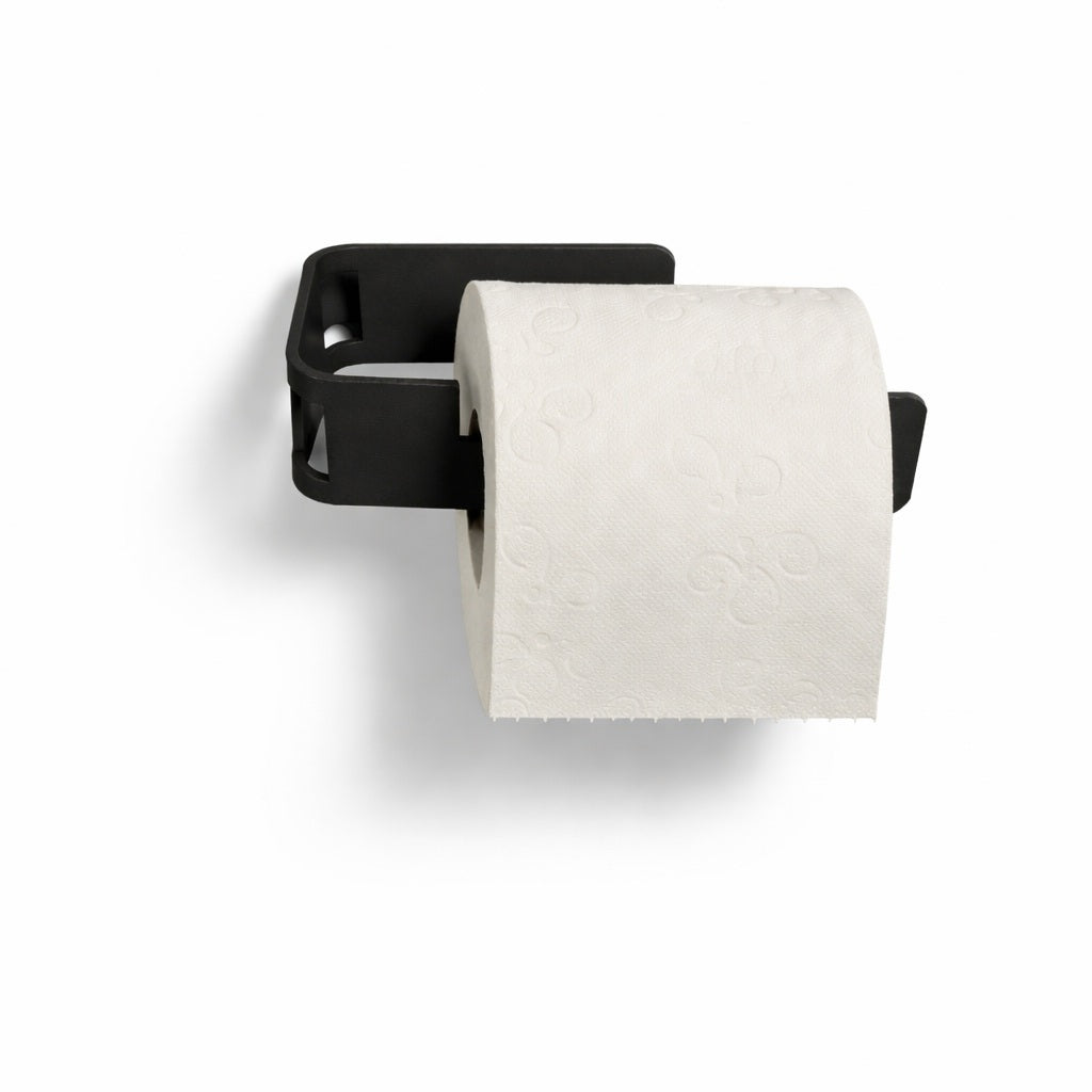 Radius Design WC-Rollenhalter PURORAGGIO schwarz – Freisteller auf weißem Hintergrund
