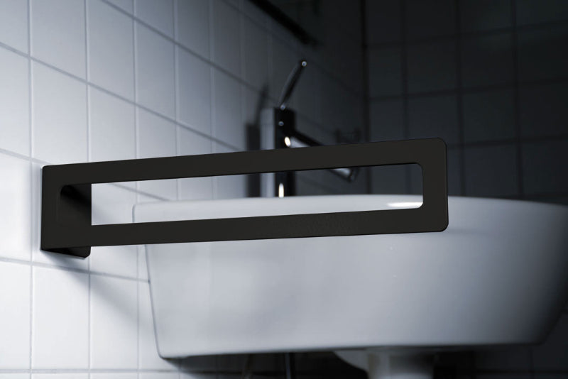 Radius Design Handtuchhalter Puro schwarz – im Badezimmer