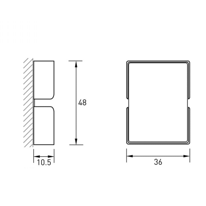 Radius Design Toilettenpapier Ersatzrollenhalter Puro – Ansicht 3