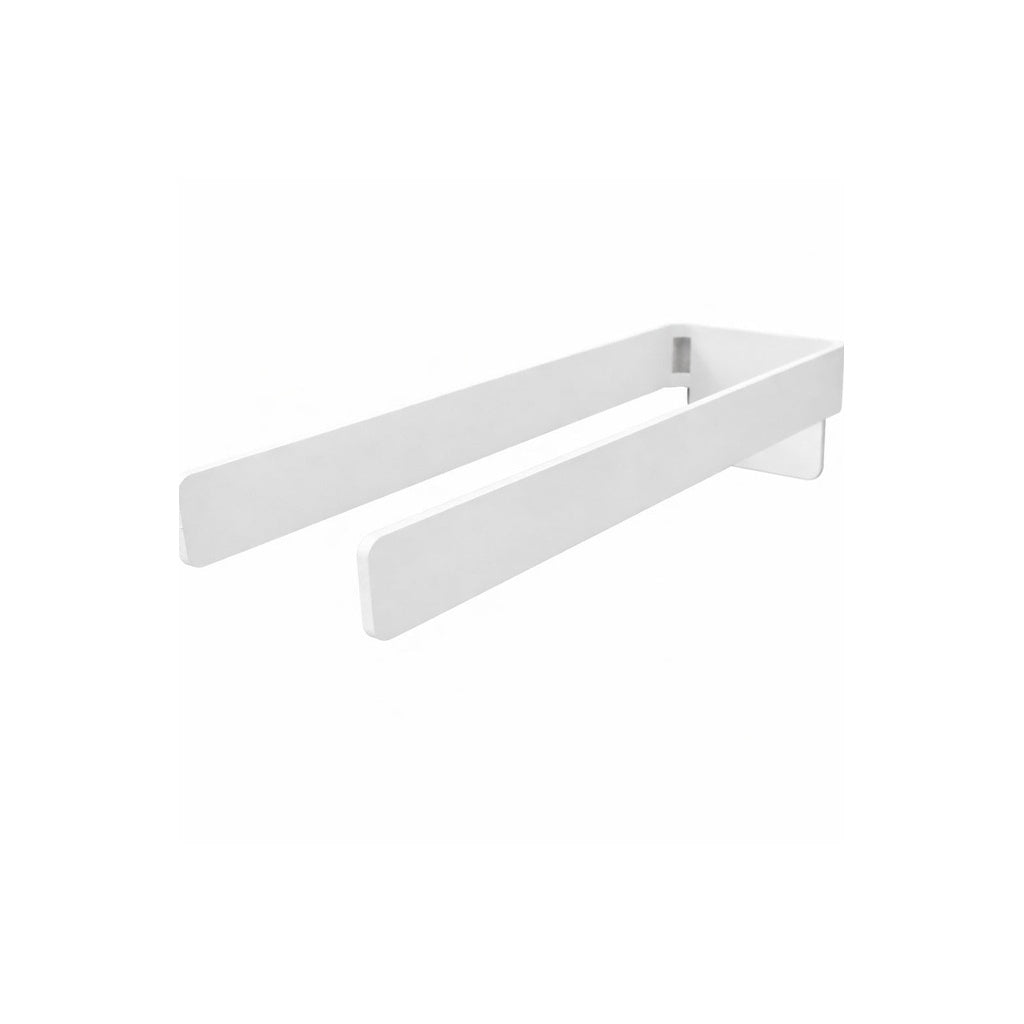 Doppel-Handtuchhalter PURORAGGIO weiß – Freisteller auf weißem Hintergrund